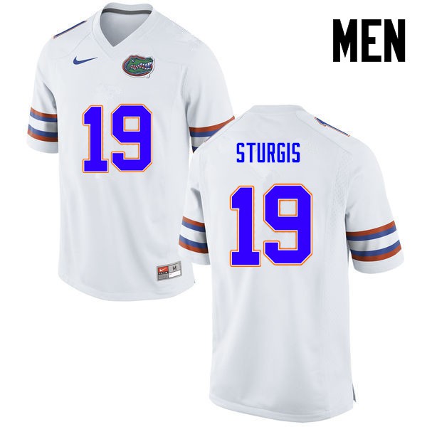 Florida Gators Men #19 Caleb Sturgis College Football White